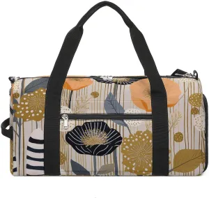 Sports Gym Bag for Women Men with Shoe And Wet Compartment Travel Duffel Bag Stripes And Polka Dots Weekender Bag Carry on Overnight Bag for Swimming Fitness Workout Sport Duffle Bag, style-5