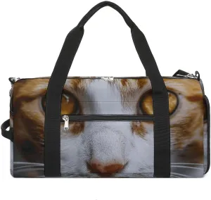 Sports Gym Bag for Women Men with Shoe And Wet Compartment Travel Duffel Bag Yellow Eyes Cat Weekender Bag Carry on Overnight Bag for Swimming Fitness Workout Sport Duffle Bag, style-3