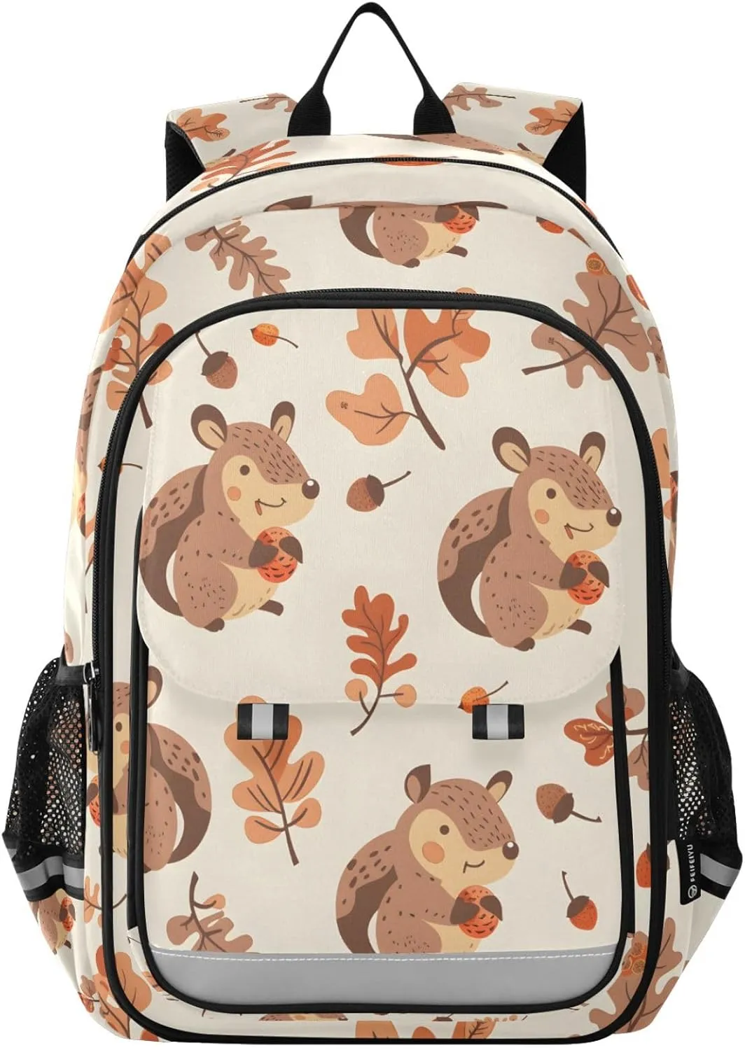 Squirrel Acorns Autumn Laptop Backpack Purse for Women Men School Bag 17 Inch Bookbag Student Boys Girls Travel Casual Daypack