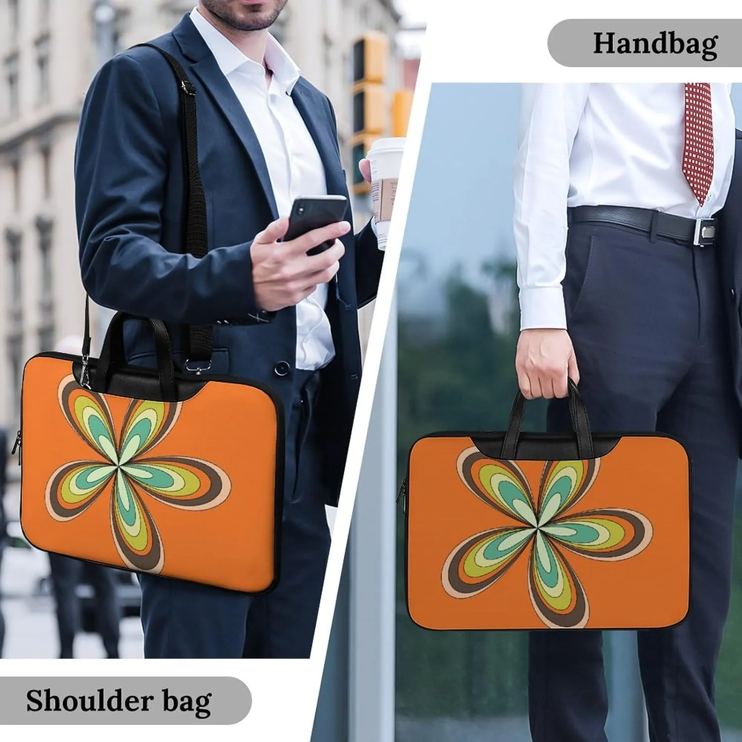 St Patrick Clover Green Leather Computer Bag with Multiple Sizes to Choose From, Convenient to Carry
