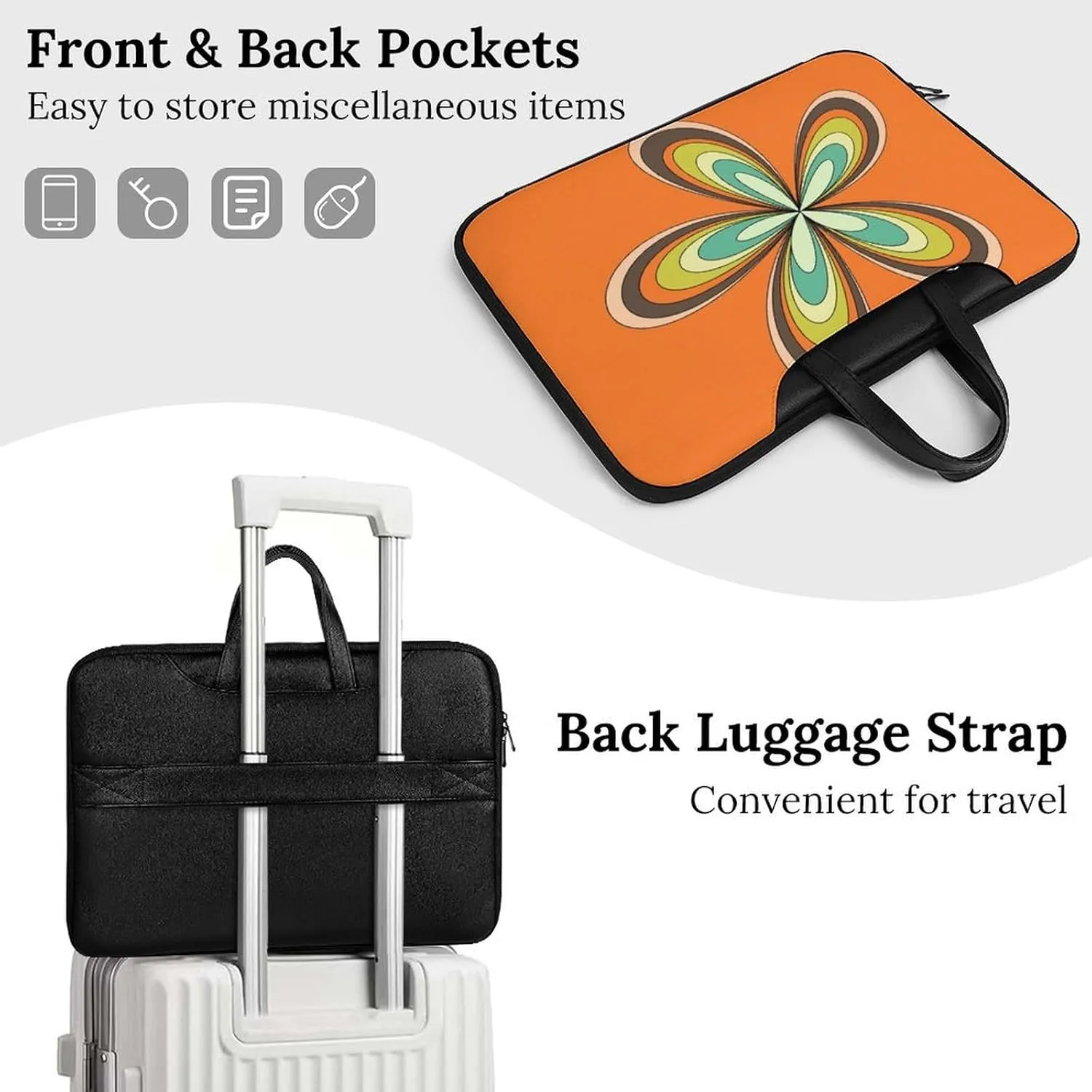 St Patrick Clover Green Leather Computer Bag with Multiple Sizes to Choose From, Convenient to Carry