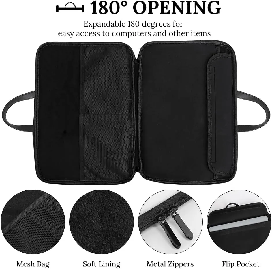 St Patrick Clover Green Leather Computer Bag with Multiple Sizes to Choose From, Convenient to Carry
