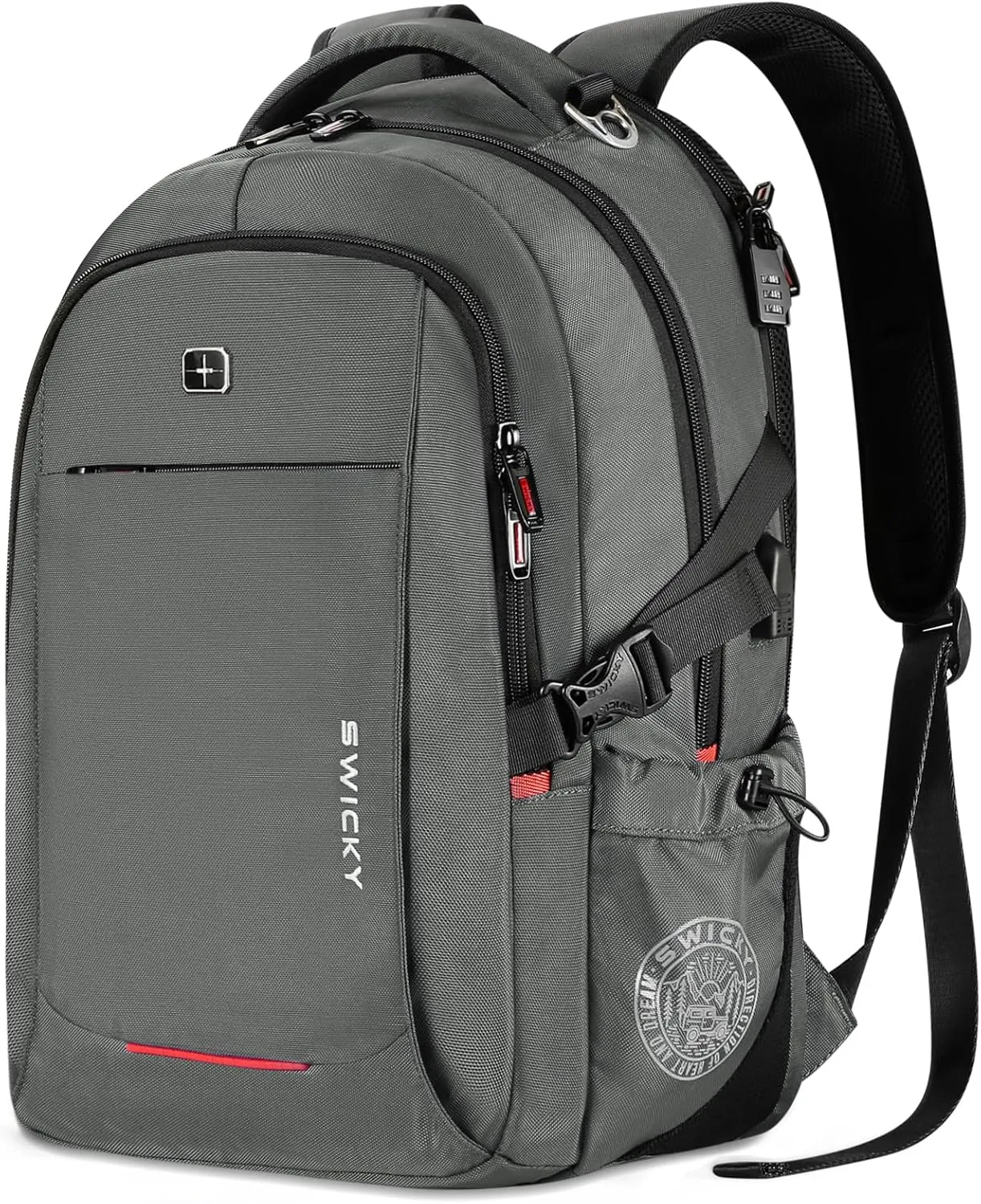 star cloud Travel Laptop Backpack - 16 Inch Business College Backpacks With USB Charging Port - Heavy Duty Water Repellent Anti Theft Computer Backpacks for Men/Women Grey