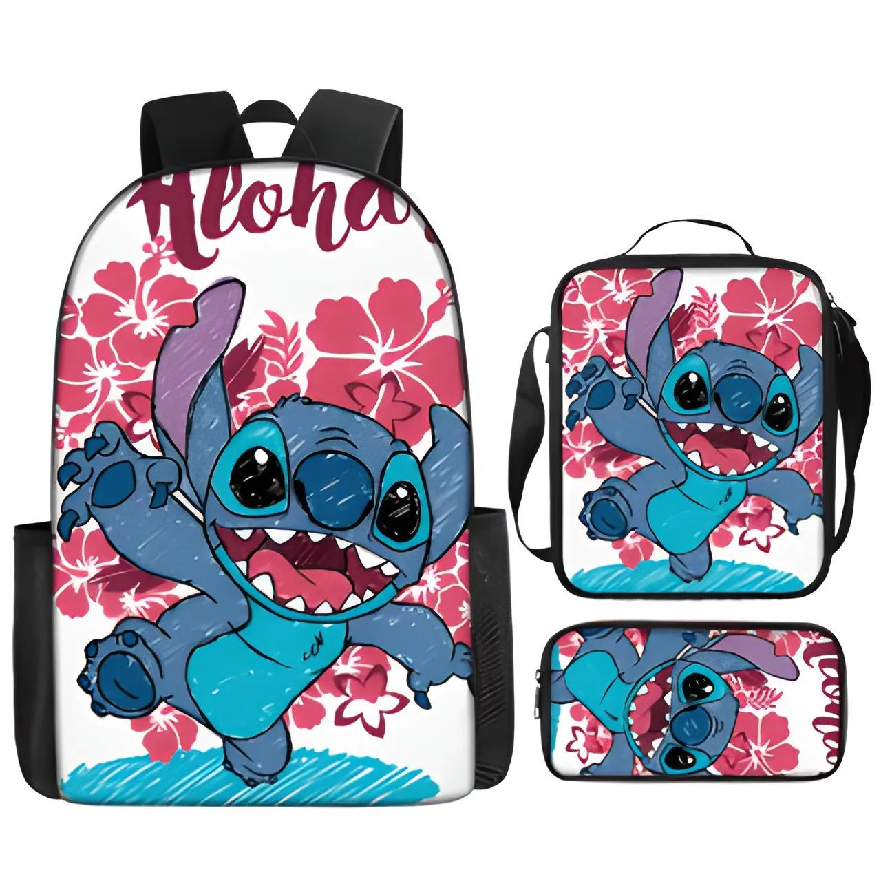 Stitch Aloha Backpack Set