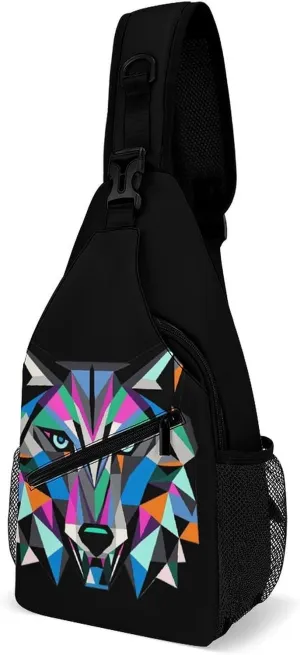 Stormy Waves Vintage Sailboat Crossbody Bag, Sling Bag, Sling Backpack, Belt Bags for Travel Outdoors Hiking