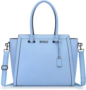 Stylish 15.6 Inch Laptop Tote Bag for Women - Travel Computer Handbag with Long Shoulder Strap