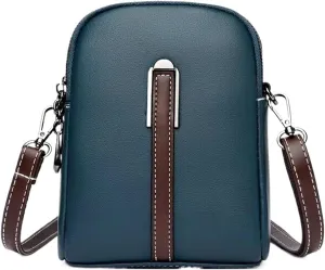 Summer Phone Bag Women's Oil Wax Cowhide Leather Crossbody Bag Fashionable and Casual Shoulder Bagladies' Small