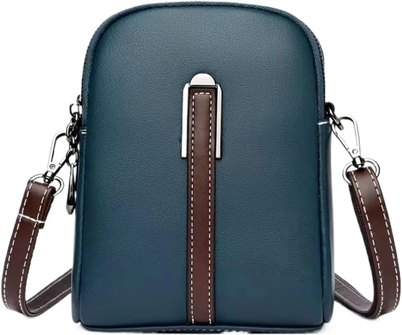 Summer Phone Bag Women's Oil Wax Cowhide Leather Crossbody Bag Fashionable and Casual Shoulder Bagladies' Small
