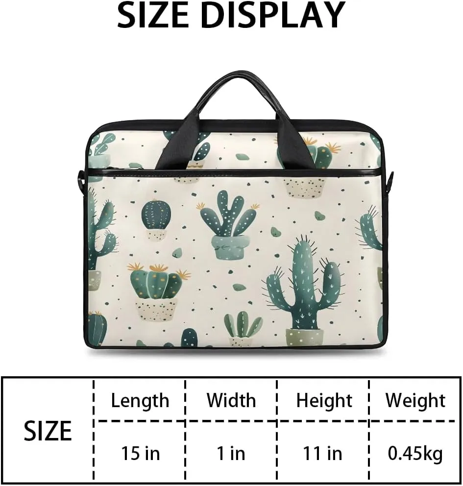Sunshine Cactus Desert 15 Inch Laptop Bag Laptop Shoulder Bag Computer Cases for Laptops or Tablets