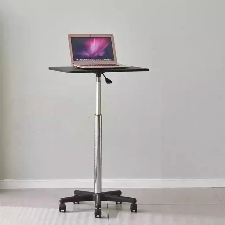 Susuzi Lap Desks with Lockable Wheels, Height AdjustablePortable Rolling Desk Table for for Small Spaces Bed Home Office