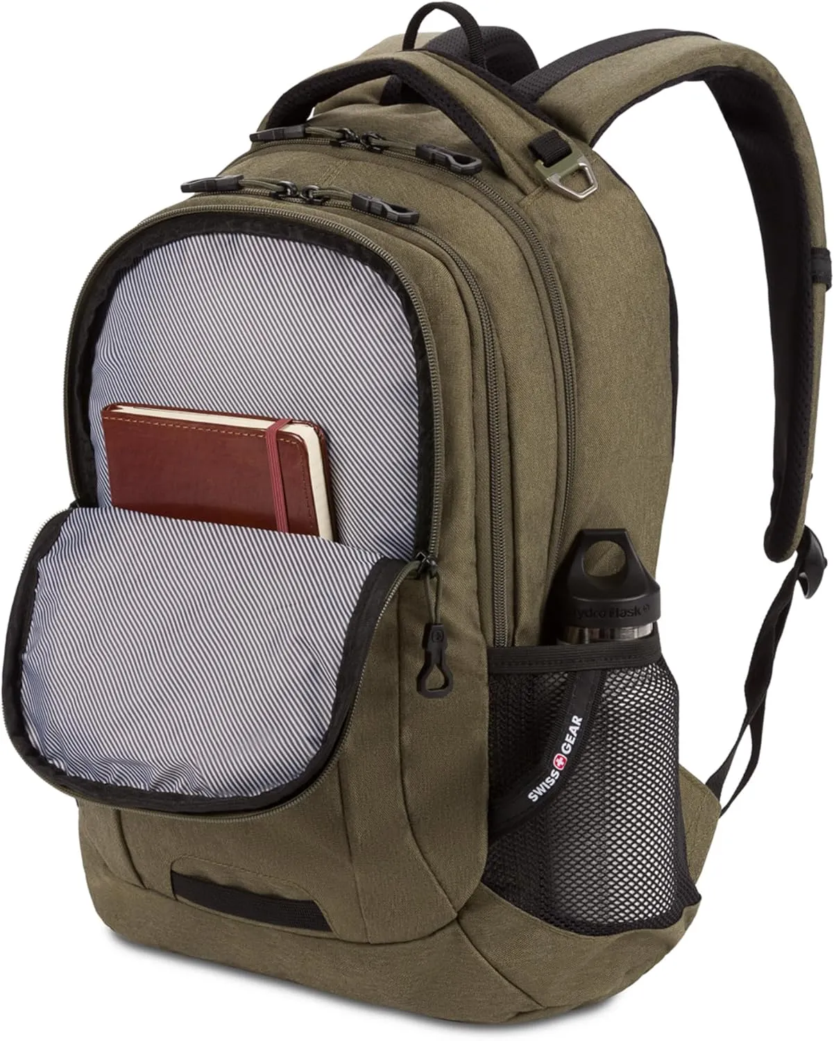 SwissGear Cecil 5505 Laptop Backpack, Olive, 18-Inch