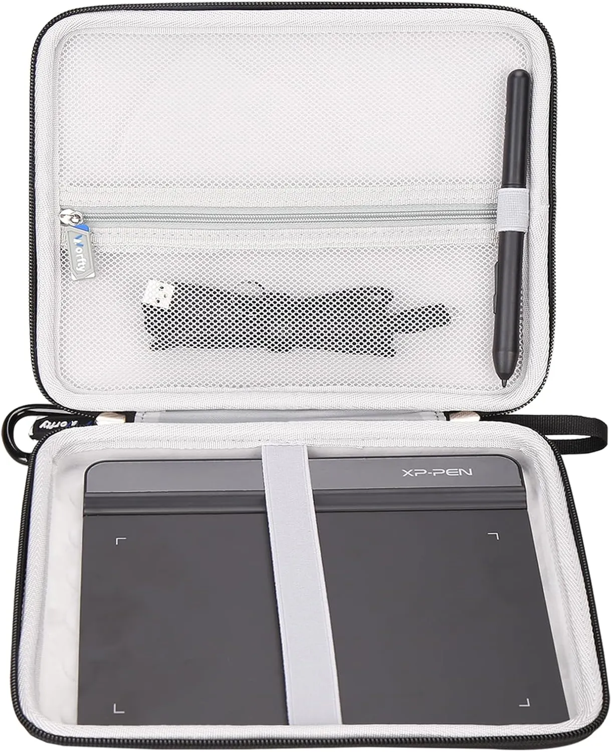 Tablet Case for XPPen StarG640 Digital Graphic Tablet/Wacom Intuos Small Bluetooth CTL4100 Graphics Drawing Tablet - Suitable for Travel Carrying Storage Case Bag(Case Only) (Black)