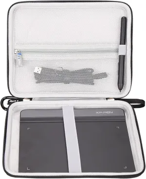 Tablet Case for XPPen StarG640 Digital Graphic Tablet/Wacom Intuos Small Bluetooth CTL4100 Graphics Drawing Tablet - Suitable for Travel Carrying Storage Case Bag(Case Only) (Black)