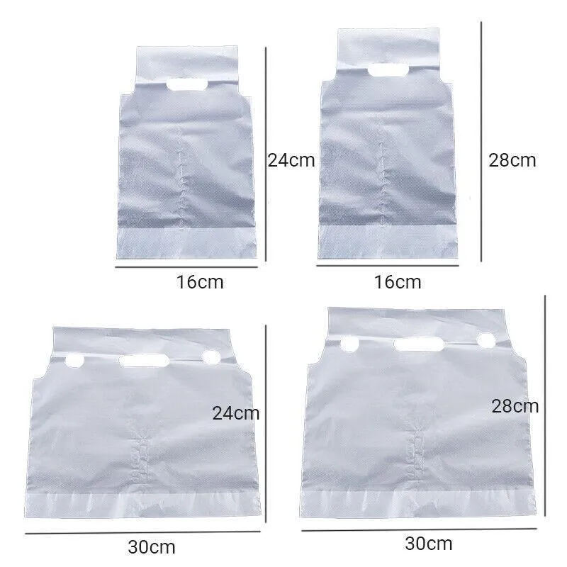 Take Out Bags 1/2Cup(s) 500PCS PE Die Cut Handle Drink Bags
