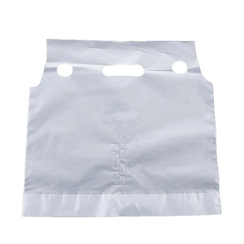 Take Out Bags 1/2Cup(s) 500PCS PE Die Cut Handle Drink Bags
