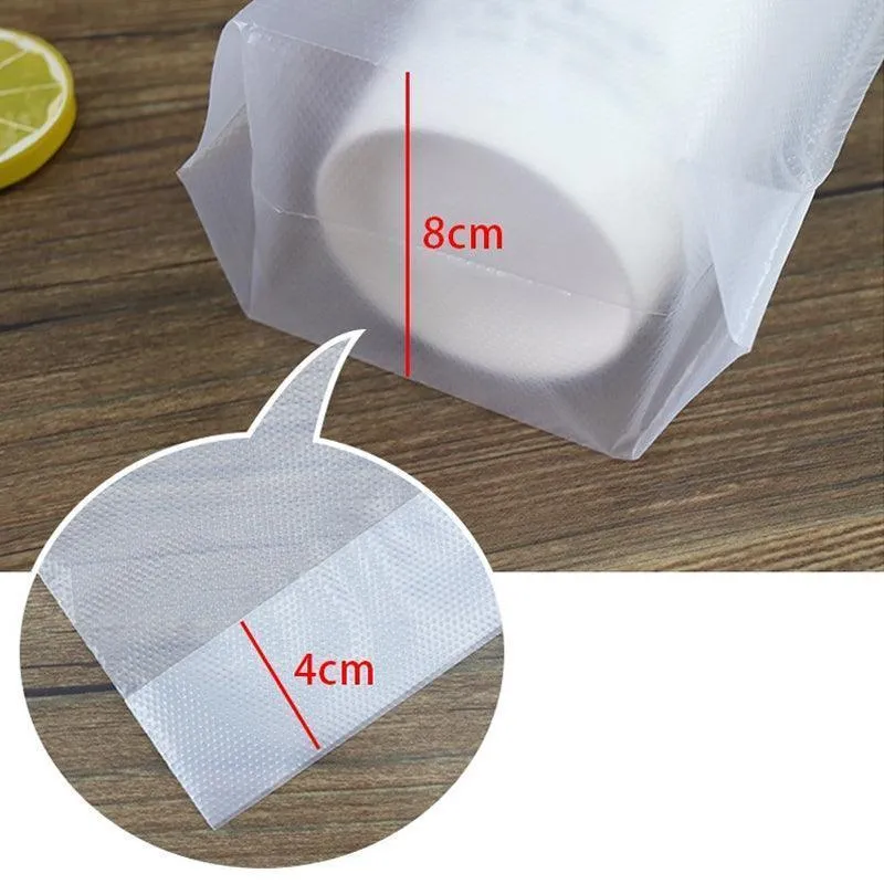Take Out Bags 1/2Cup(s) 500PCS PE Die Cut Handle Drink Bags