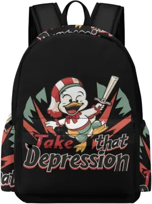 Take That Depression Travel Hiking Laptop Backpack for Men Women Camping Gym Backpacks Casual Bag