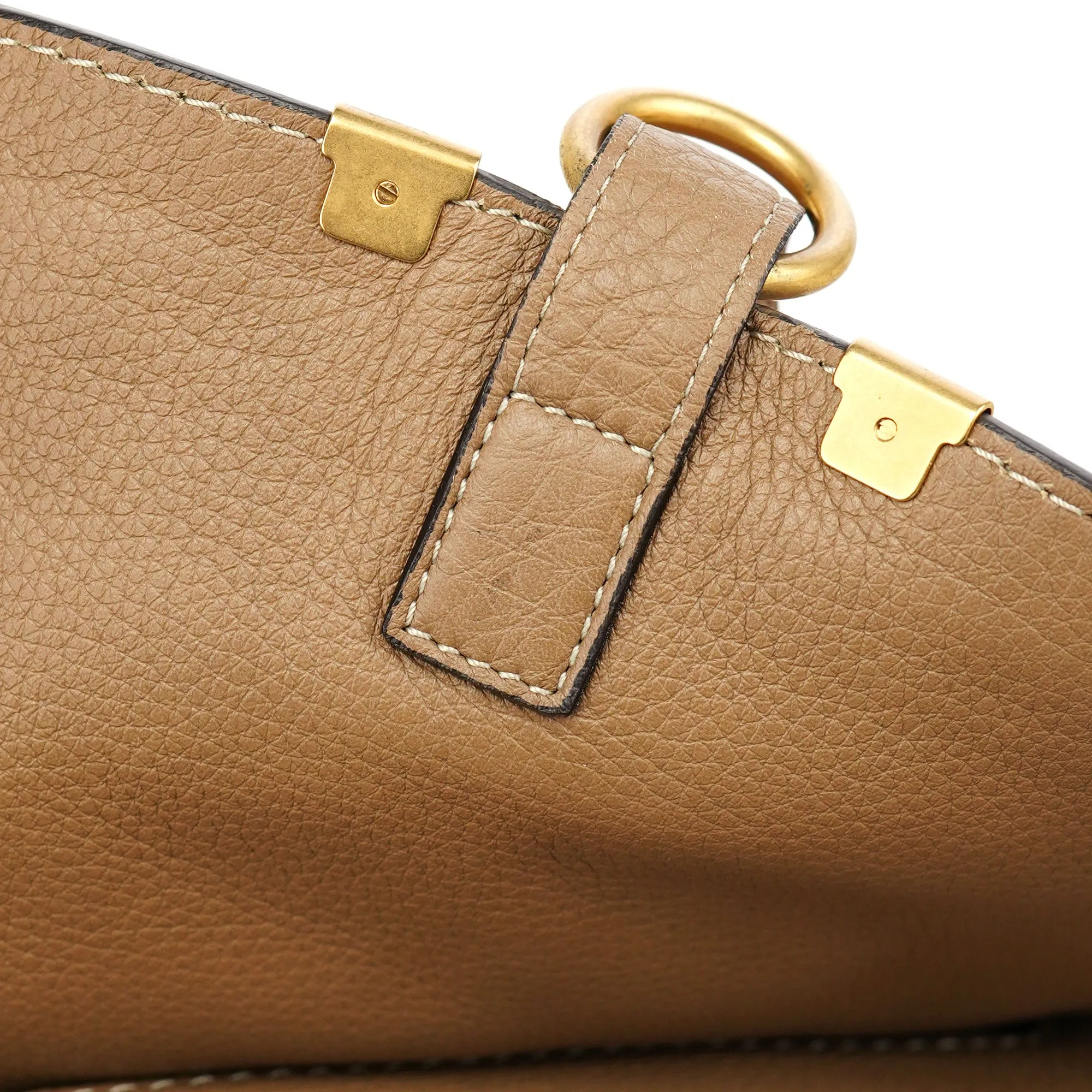 Tan Leather Marcie Shoulder Bag