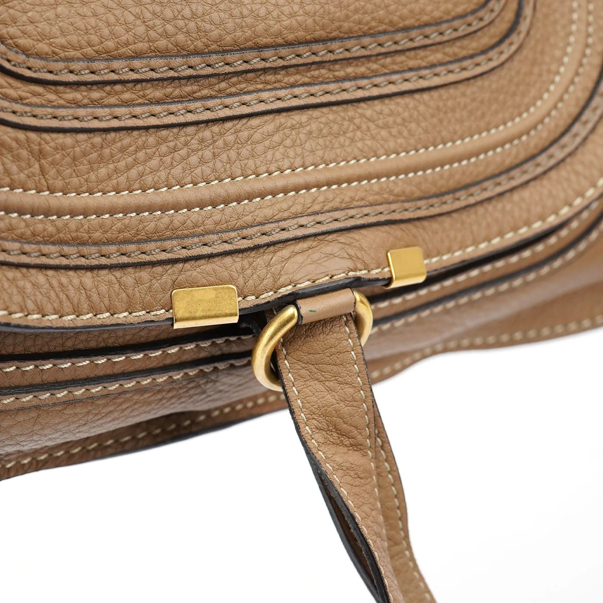 Tan Leather Marcie Shoulder Bag