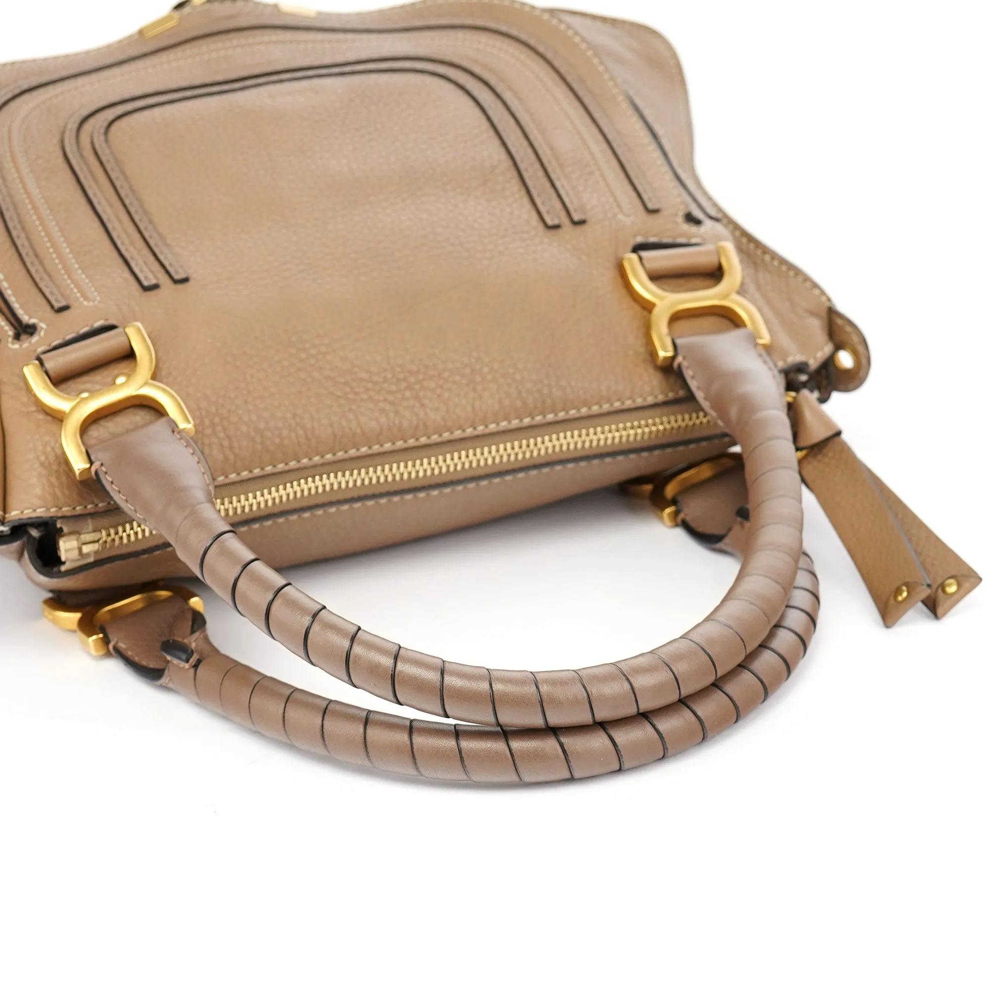 Tan Leather Marcie Shoulder Bag