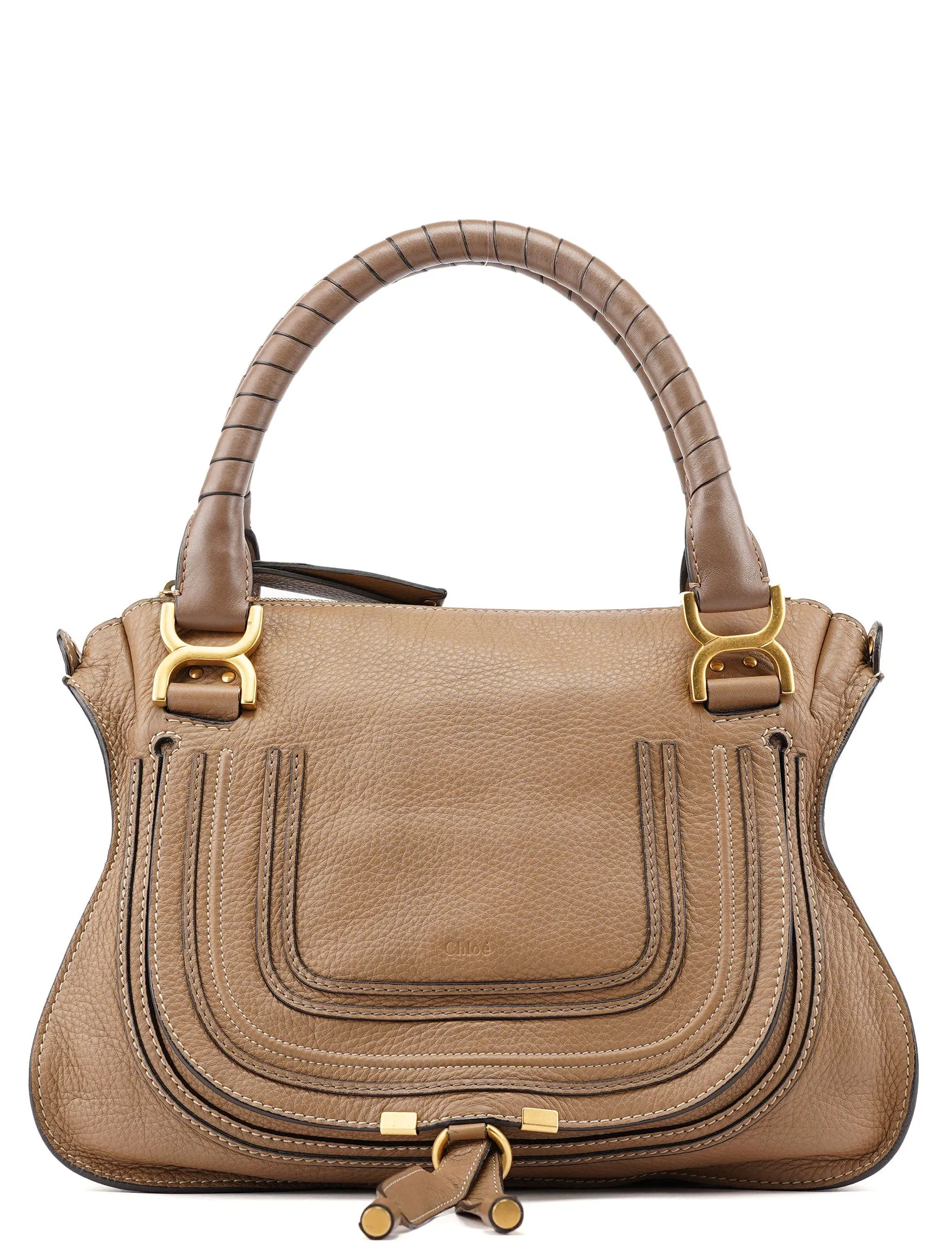Tan Leather Marcie Shoulder Bag