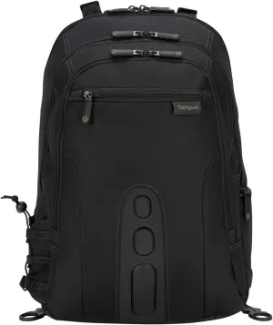 Targus Spruce EcoSmart Travel Laptop Backpack for 15.6 inch Laptops, TSA-Friendly Carry On Backpack Laptop Bag for Work and Travel, Black (TBB013US)