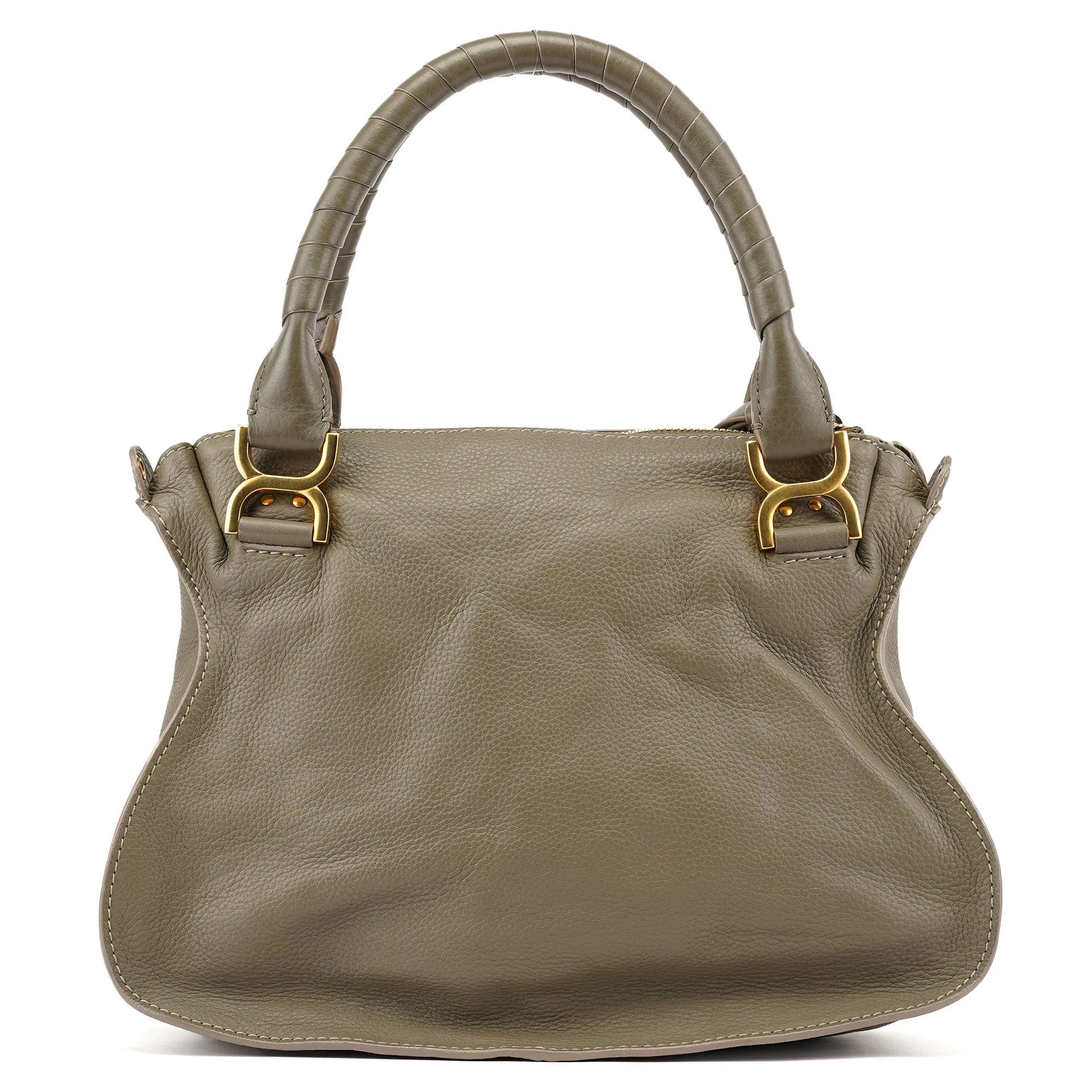 Taupe Leather Marcie Shoulder Bag