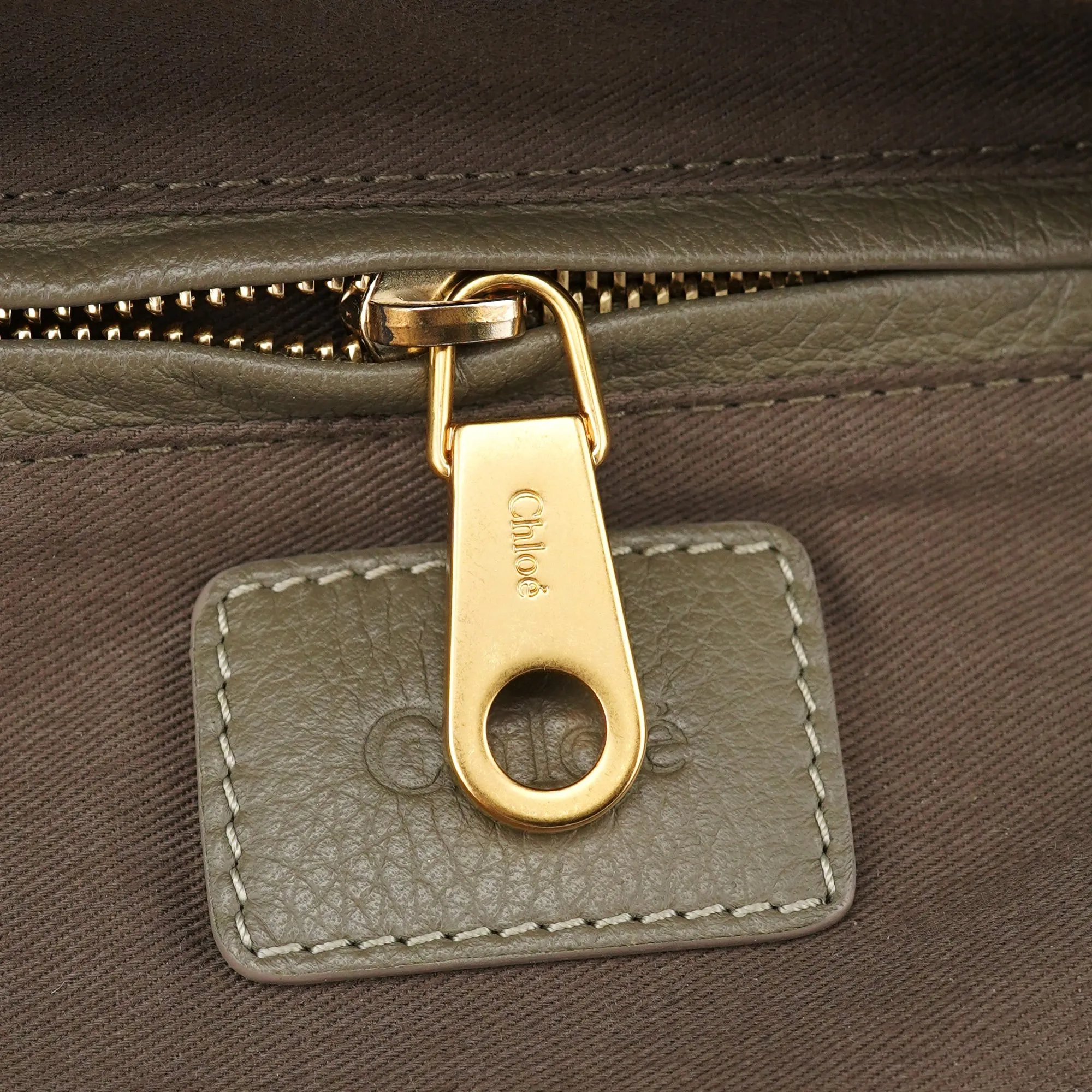 Taupe Leather Marcie Shoulder Bag