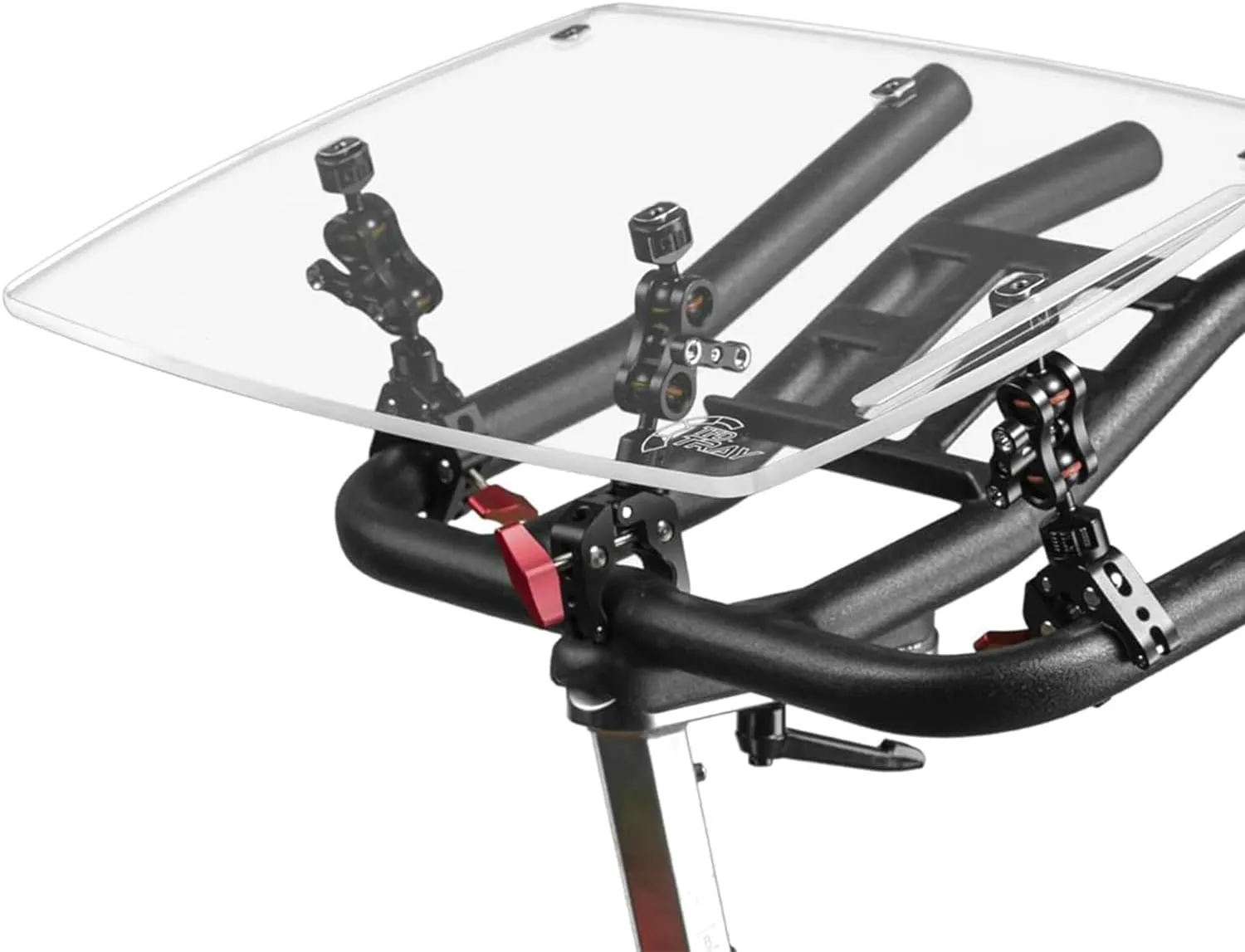 TFD Acrylic Holder Bike Tray - Universal Laptop Tray Holder - Adjustable Laptop Stand for Exercise Bikes - Bike Accessories - Bike Holder Exercise Tray for Laptop, Books, & More