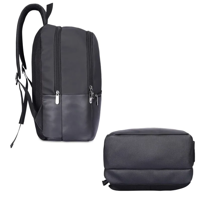 THE CLOWNFISH Outlander Series 28 liters Faux Leather 15.6 inch Laptop Backpack for Men and Women (Black)