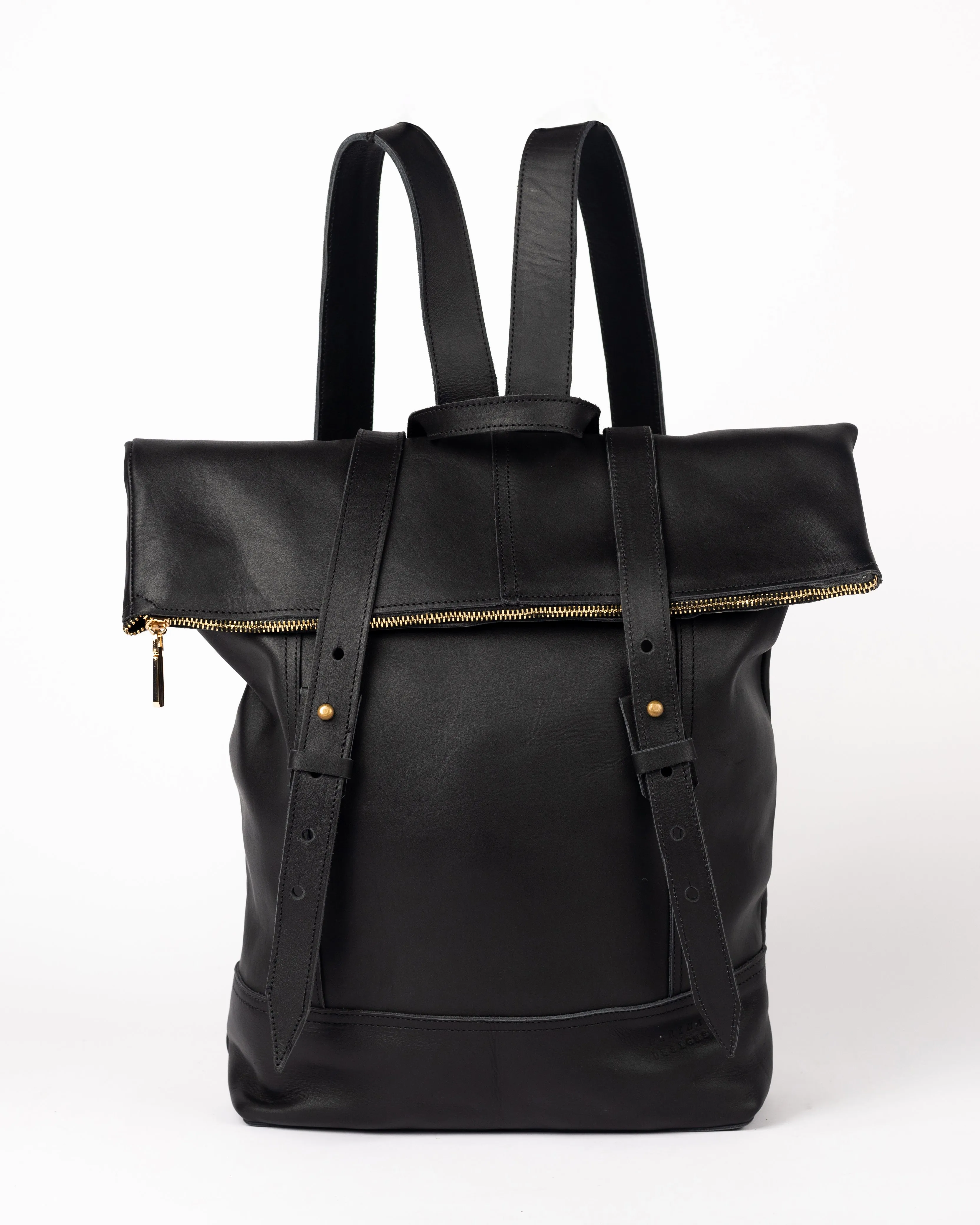 The KMD Leather All-Purpose Backpack (Black)