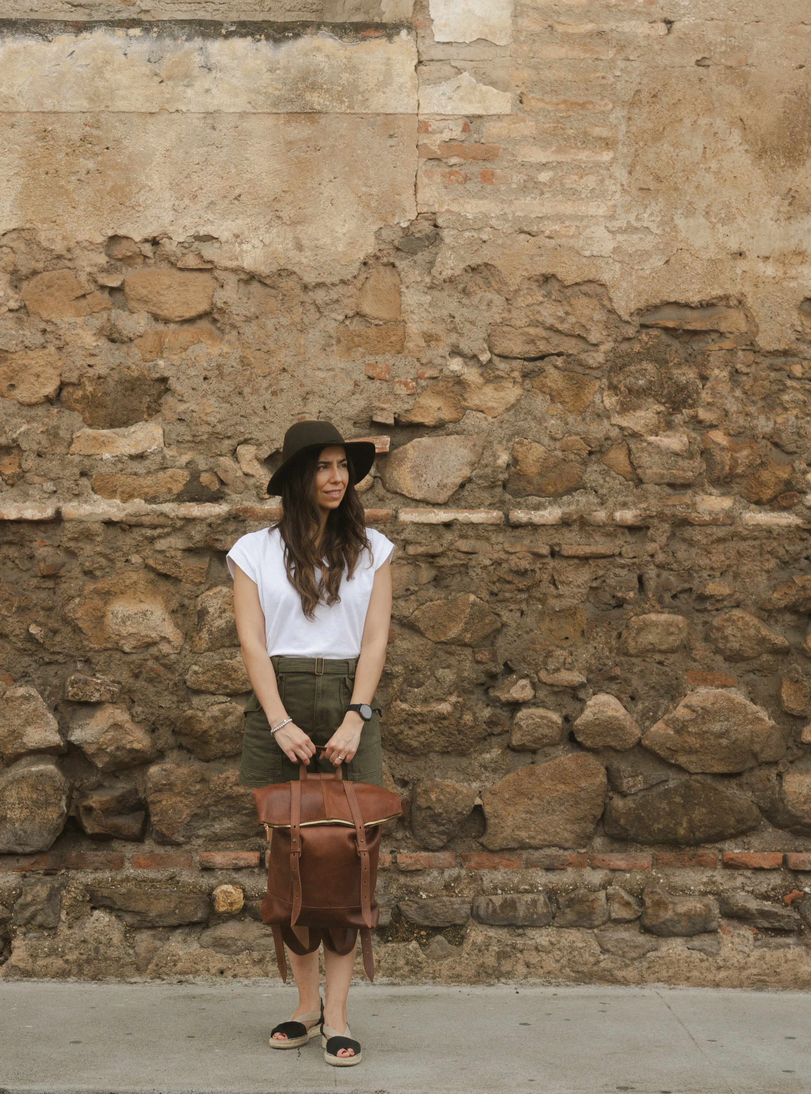 The KMD Leather All-Purpose Backpack (Black)