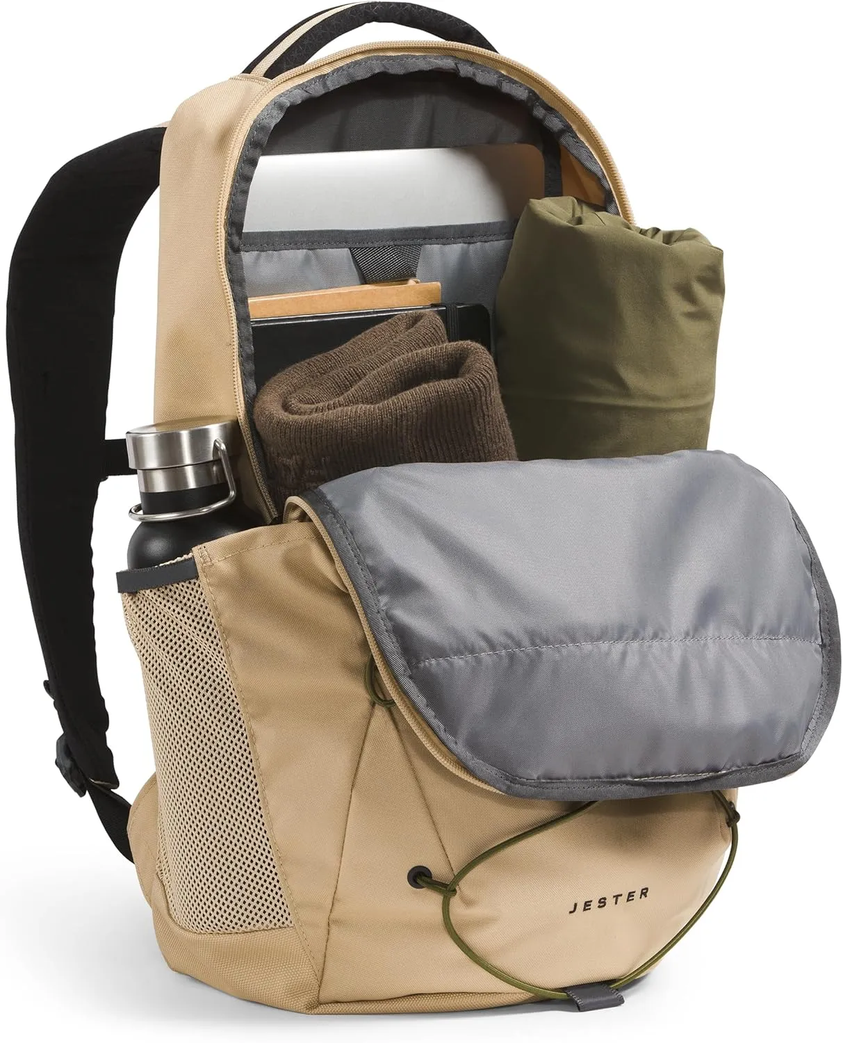THE NORTH FACE Jester Everyday Laptop Backpack, Khaki Stone/Forest Olive, One Size
