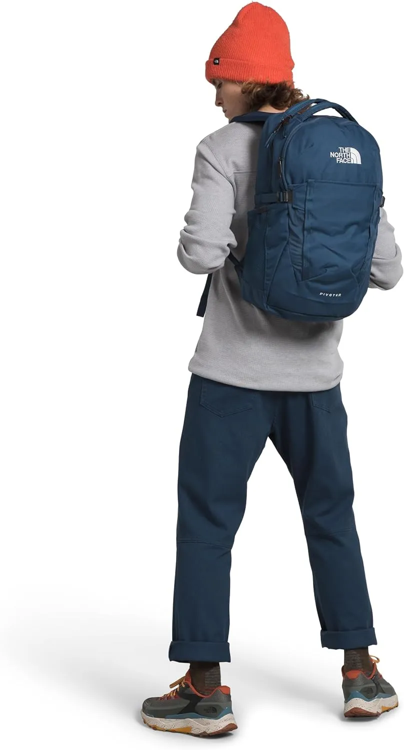 THE NORTH FACE Pivoter Everyday Laptop Backpack - NPF, Shady Blue/TNF White-NPF, One Size