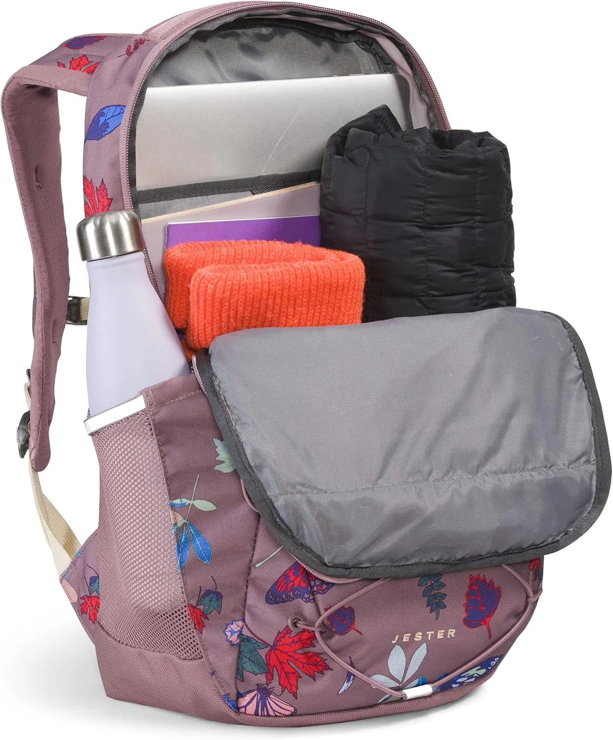 THE NORTH FACE Women's Jester Everyday Laptop Backpack, Fawn Grey Fall Wanderer Print, One Size