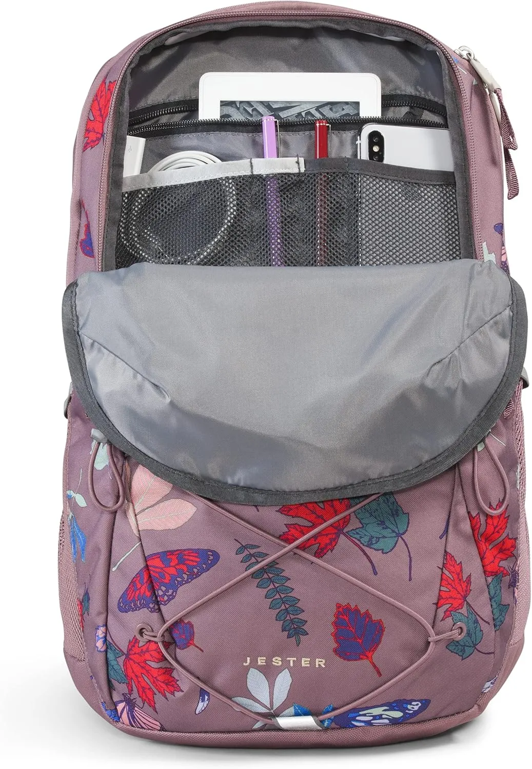 THE NORTH FACE Women's Jester Everyday Laptop Backpack, Fawn Grey Fall Wanderer Print, One Size