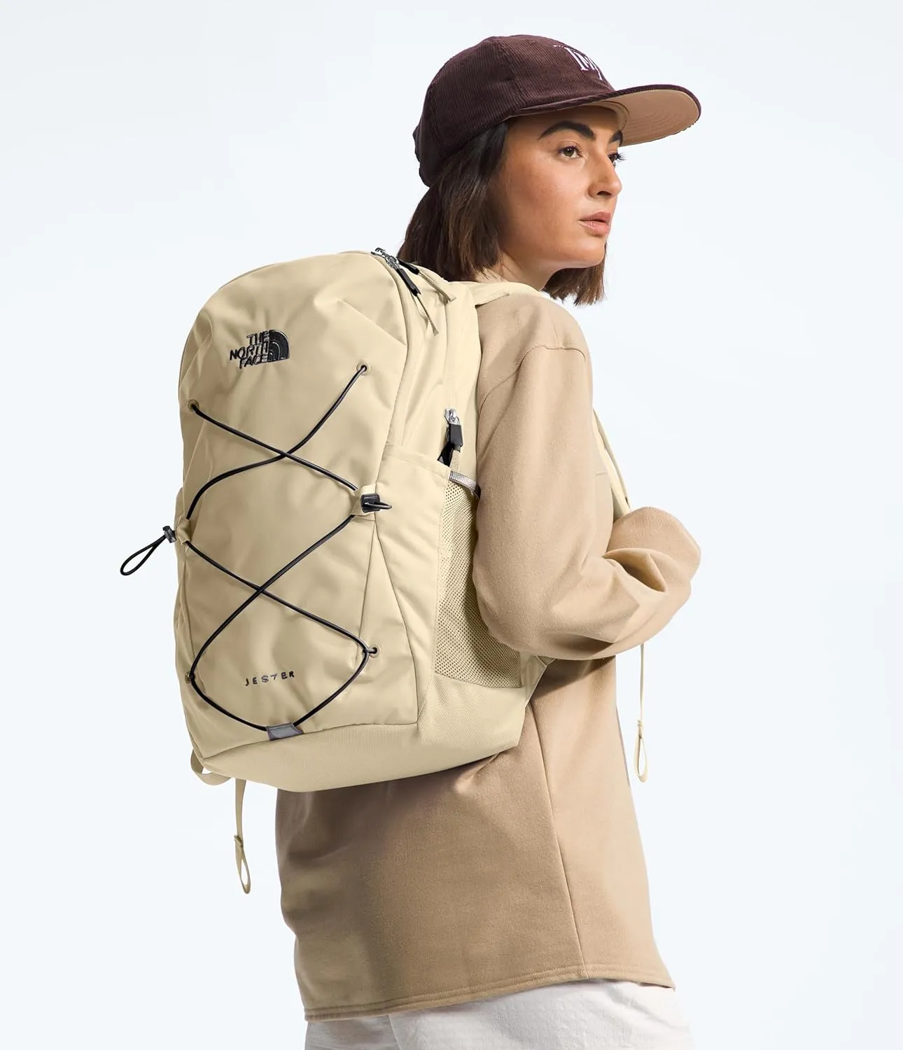 THE NORTH FACE Women's Jester Everyday Laptop Backpack, Gravel/TNF Black, One Size