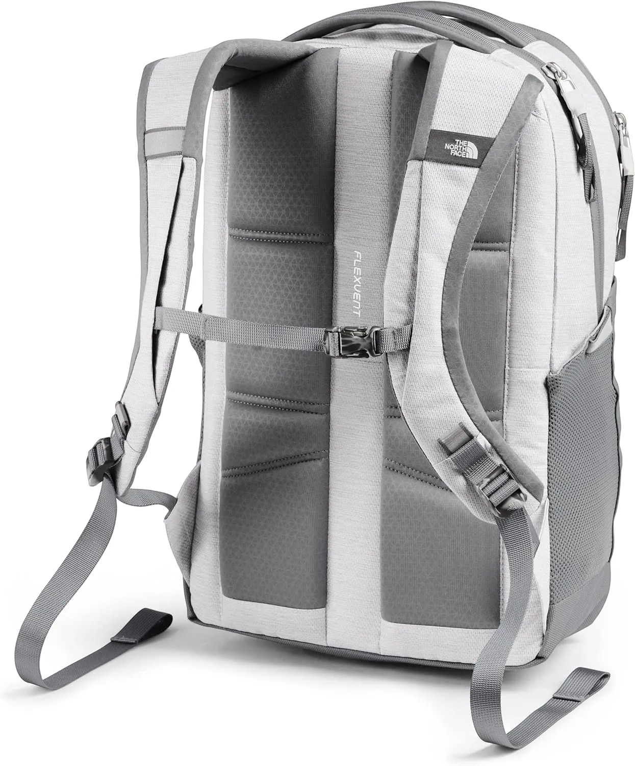 THE NORTH FACE Women's Jester Everyday Laptop Backpack, TNF White Metallic Mélange/Mid Grey, One Size