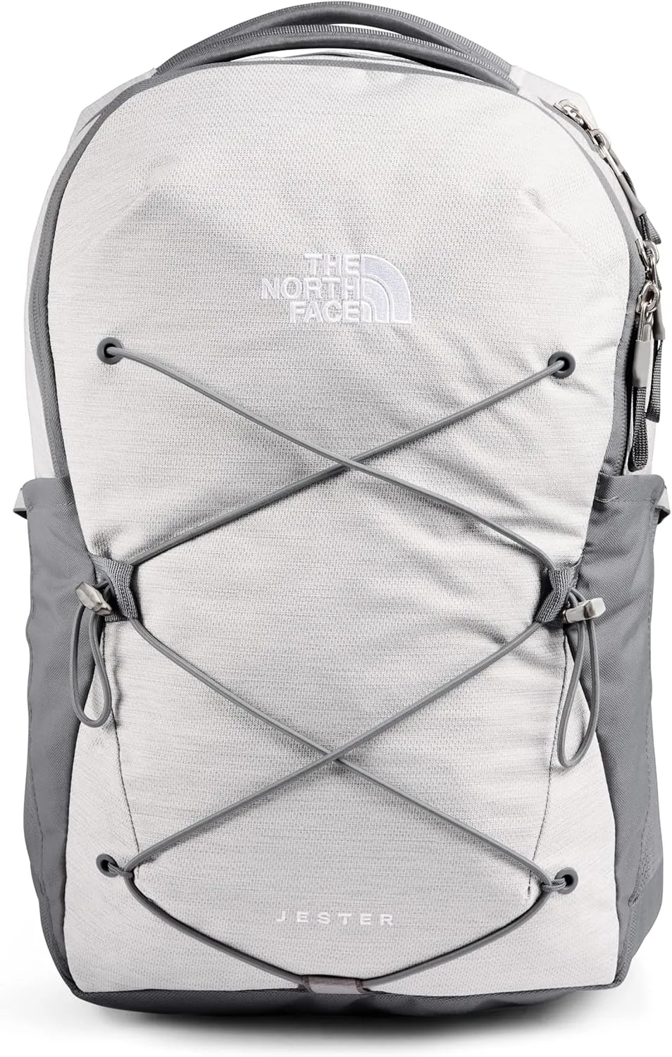 THE NORTH FACE Women's Jester Everyday Laptop Backpack, TNF White Metallic Mélange/Mid Grey, One Size