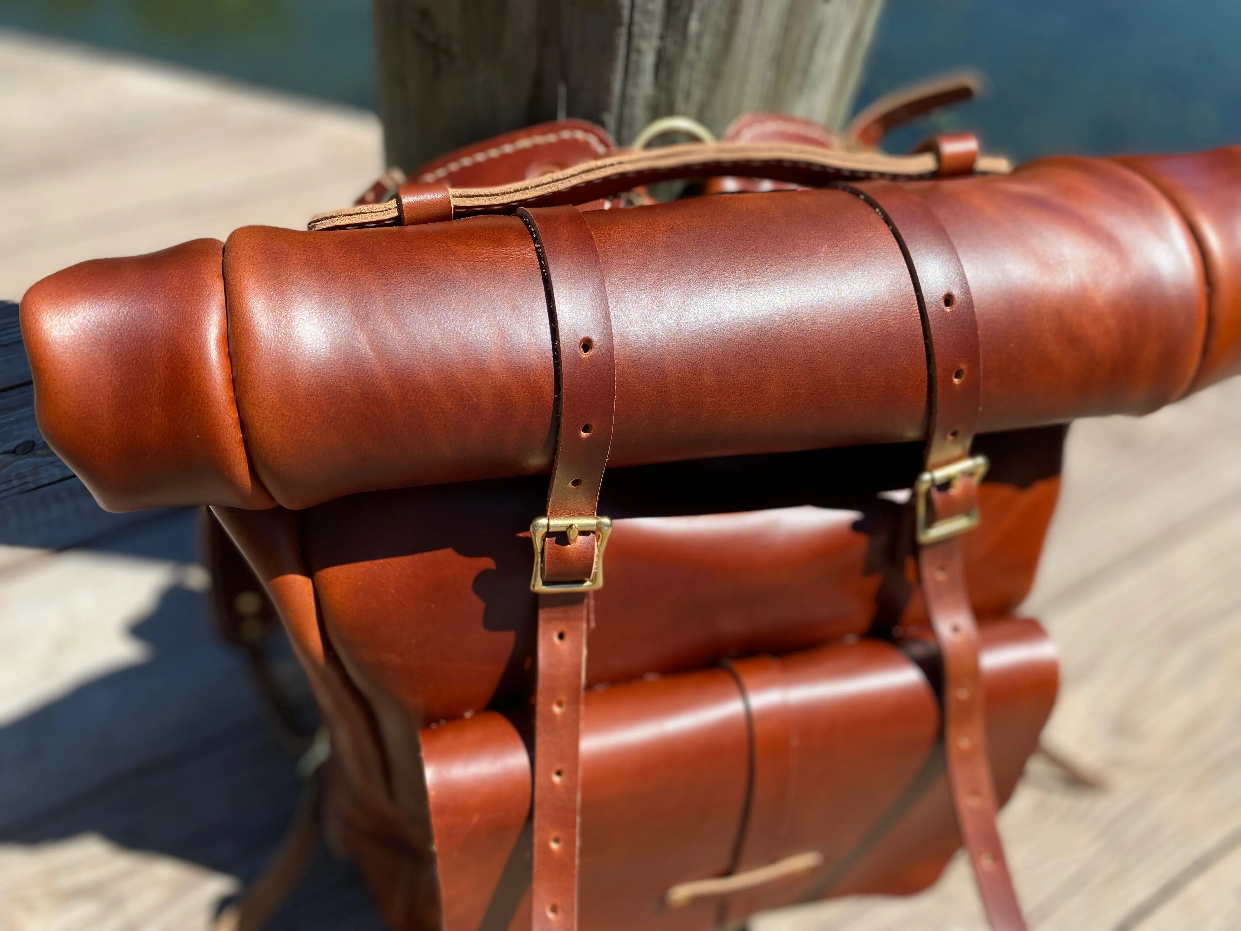 The Rolltop Expedition Backpack (British Tan Double Shot)