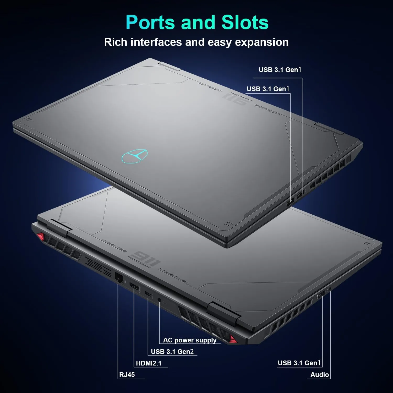 Thunderobot Radiant 16 i9 5080 2.5K Gaming Laptop, 16" WQXGA up to 300Hz Display, Intel Core i9-14900HX, GeForce RTX 5080, 32GB DDR5, 2TB SSD, RGB Backlit Keyboard, Wi-Fi 6, Windows 11 Home, Black