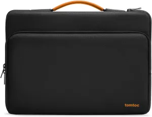 tomtoc 360 Protective Laptop Carrying Case compatible with 14-inch MacBook Pro M4/M3/M2/M1 Pro/Max 2024-2021, 12.9-13 Inch iPad Pro/Air, Water-Resistant MacBook Accessory Bag Sleeve