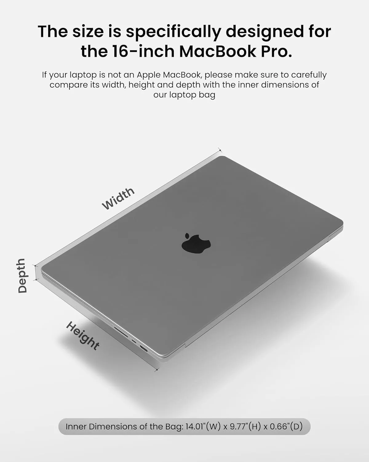 tomtoc 360 Protective Laptop Carrying Case for 16-inch MacBook Pro M4/M3/M2/M1 Pro/Max A3403 A3186 A2991 A2780 A2485 2024-2019, Dell XPS 16 Plus, Jumper 16-inch Laptop, Water-Resistant Sleeve Bag