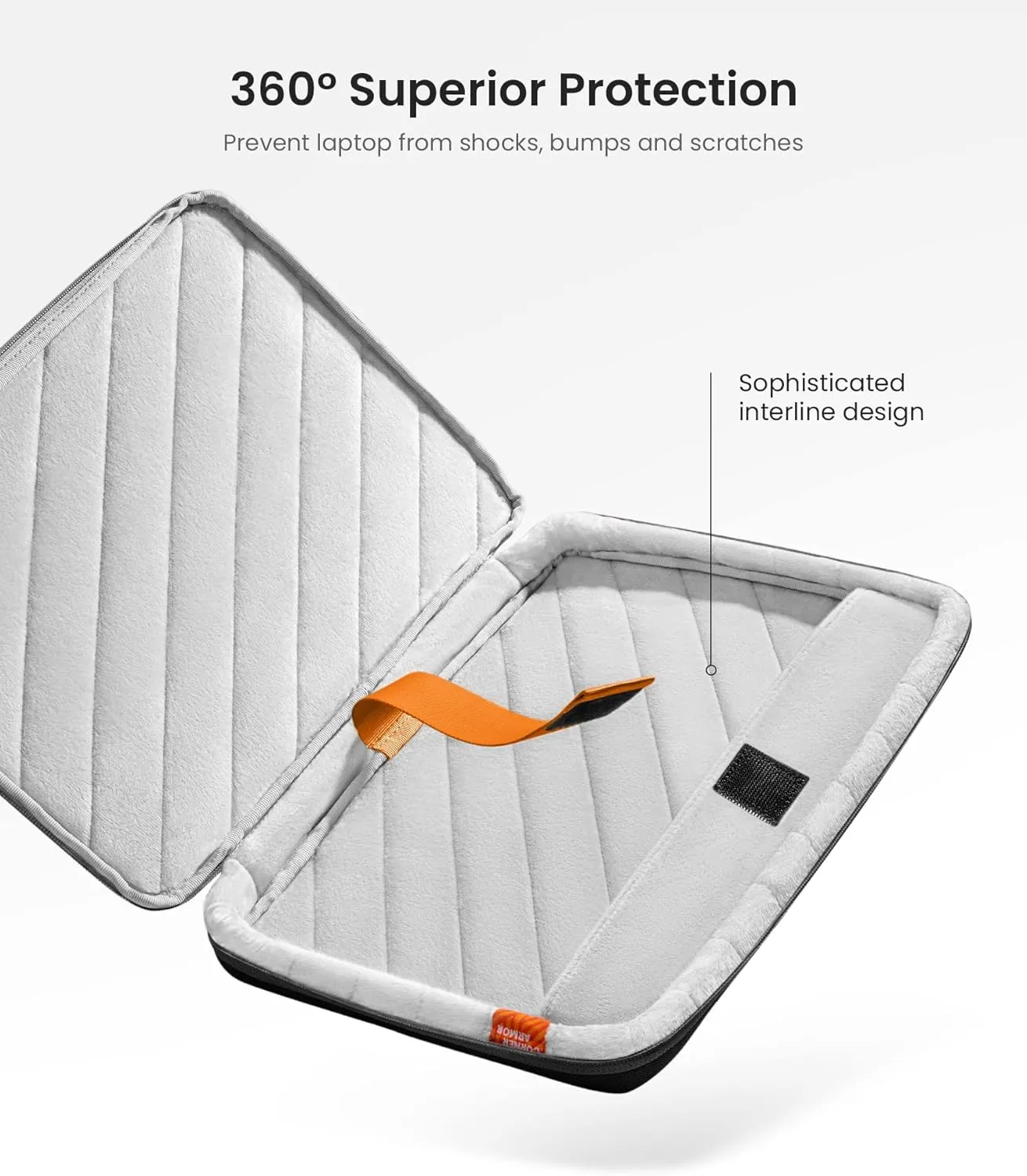 tomtoc 360 Protective Laptop Carrying Case for 16-inch MacBook Pro M4/M3/M2/M1 Pro/Max A3403 A3186 A2991 A2780 A2485 2024-2019, Dell XPS 16 Plus, Jumper 16-inch Laptop, Water-Resistant Sleeve Bag
