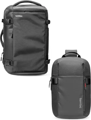 tomtoc Travel Backpack 40L & Sling Bag Crossbody Backpack S