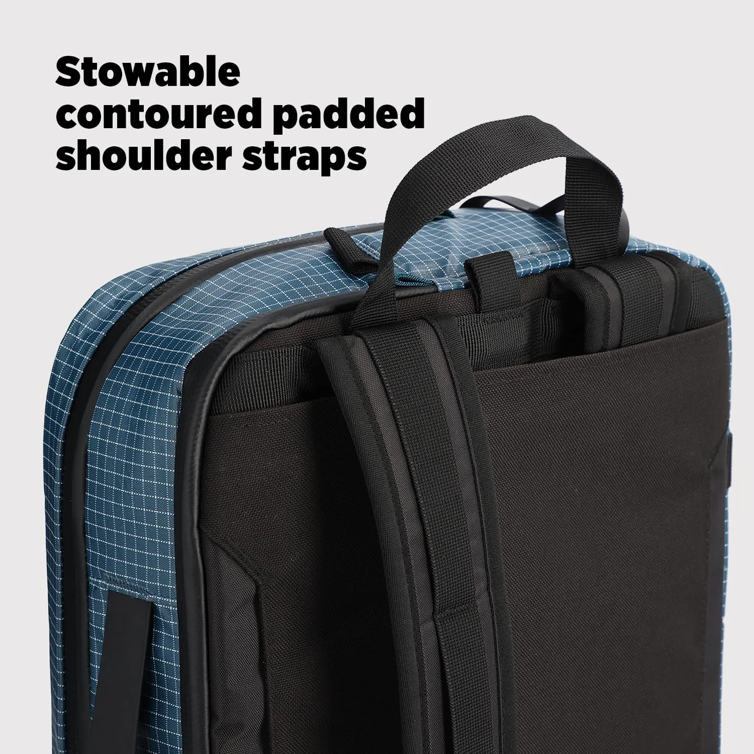 Topo Designs Global Briefcase - Bold Daily Carry Bag, Commuting Travel Pack with Oversized Zips, Signature Denver Style (Apex Pond Blue)