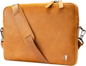 TORRO Laptop Bag – Genuine Leather Messenger Bag Compatible with 13 inch / 14 inch Laptop or MacBook