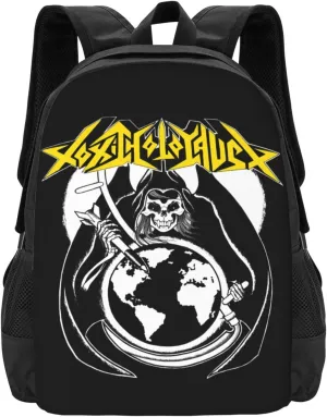 Toxic Music Holocaust Backpack Fashion Laptop Bag Lightweight Work Daypack Hiking Backpacks Outdoor Shoulder Bags