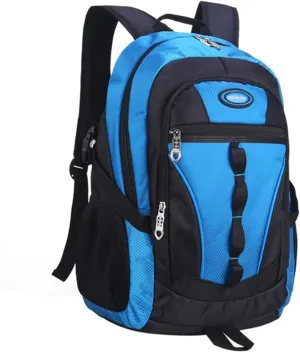 Travel Backpack Anti Theft Rucksack Nylon Waterproof Sports Backpack Mountaineering Backpack Ergonomic Backpack Hiking (Blue,18.×13×8inch)