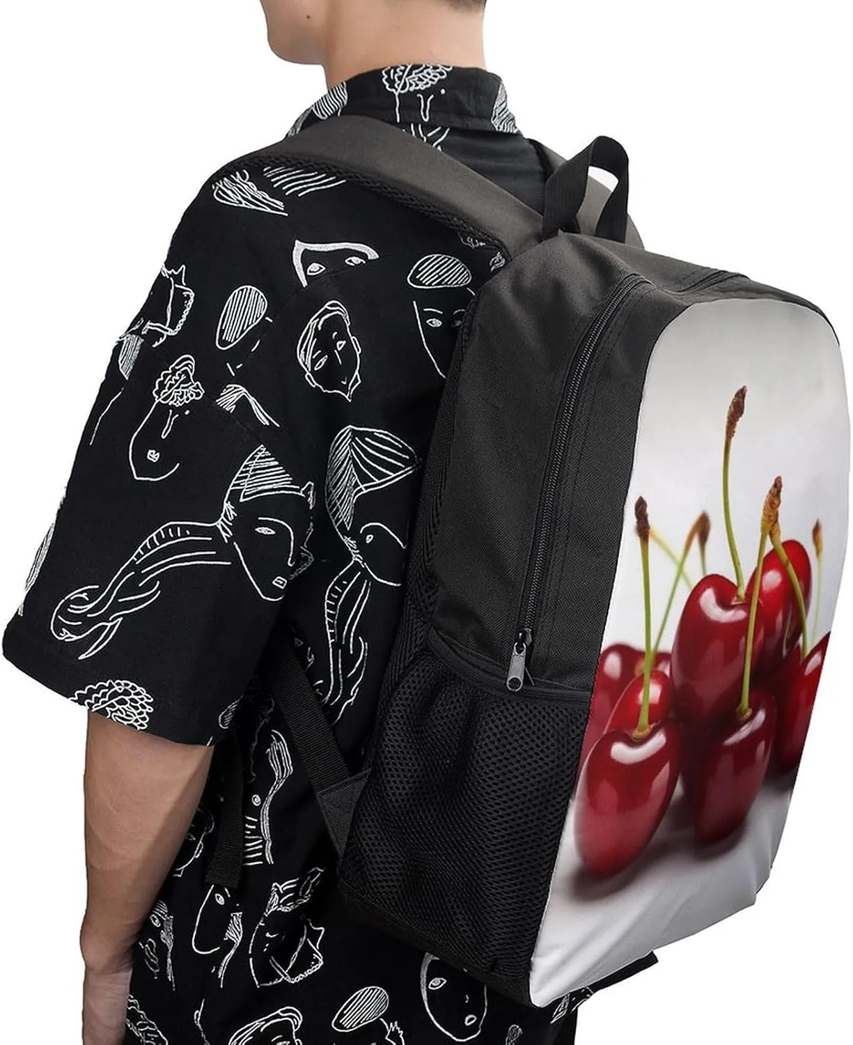 Travel Backpack for Men Women Daypack Chilean Cherries Laptop Backpack Computer Bag Business Work Bag for Work
